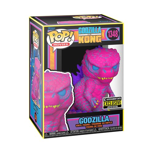 Godzilla vs. Kong Godzilla Black Light Funko Pop! Vinyl Figure #1348 - Entertainment Earth Exclusive