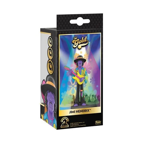 Jimi Hendrix Blacklight 5-Inch Vinyl Gold Figure