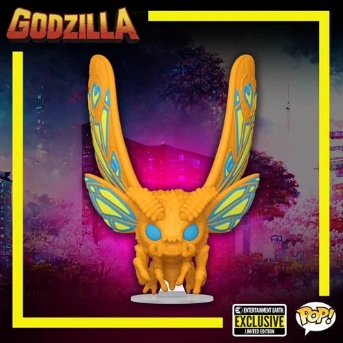 Godzilla Mothra Black Light Funko Pop! Vinyl Figure - Entertainment Earth Exclusive
