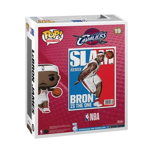 NBA SLAM LeBron James Funko Pop! Cover Figure #19 with Case