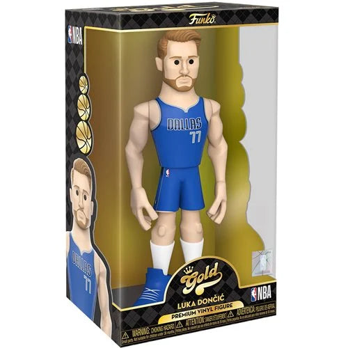 NBA Mavericks Luka Doncic 12-Inch Vinyl Gold Figure