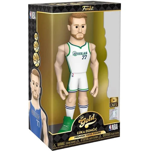 NBA Mavericks Luka Doncic 12-Inch Vinyl Gold Figure CHASE