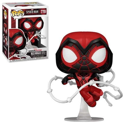 Spider-Man Miles Morales Game Crimson Cowl Suit Funko Pop! 770