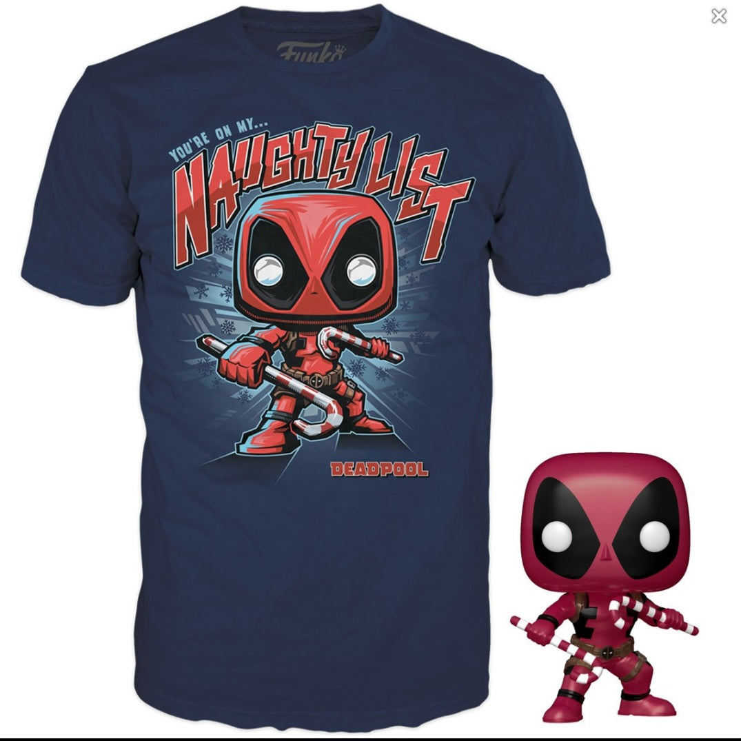 FUNKO DEADPOOL HOLIDAY POP & TEE PAK