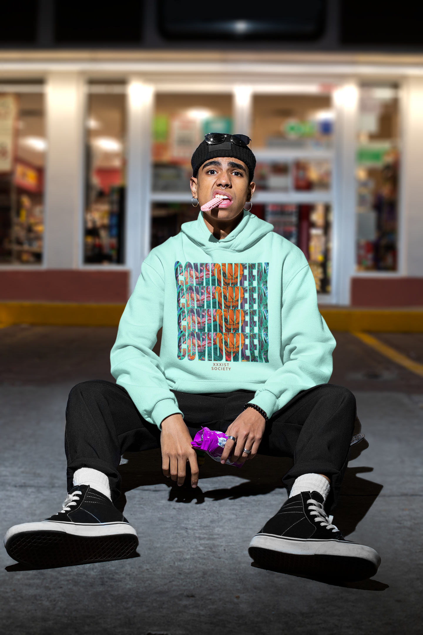 COVIDWEEN MULTI SUPREME HOODIE